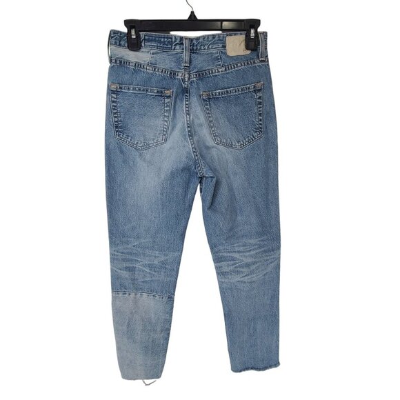 AG Distressed AG-ED DENIM patchwork jeans Denim pants Indigo 3-0430G∞ Size 27 - Picture 4 of 8